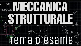 Come risolvere un tema desame di Fondamenti di Meccanica Strutturale TDE 1306 [upl. by Mcgaw]