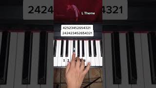 Death Note L theme piano tutorial [upl. by Dewees950]