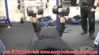 Andy Bolton Bench Training plus Assistance [upl. by Feinleib]