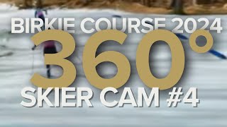 360° SkierCAM4  50th American Birkie Course 2024 Wave 8 Start FULL RACE [upl. by Ajan]