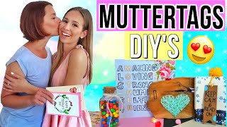 DIY MUTTERTAG GESCHENKE 🤩 5 DIYGeschenkideen zum Muttertag 2018 [upl. by Ynej]