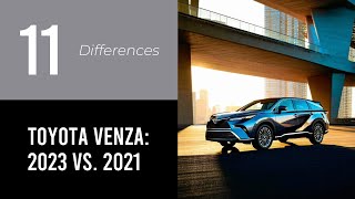 Toyota Venza 2023 vs 2021 [upl. by Notyalk]