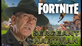 Gunnery Sergeant Hartman Plays FORTNITE BATTLE ROYALE Soundboard Gaming Pranks [upl. by Enniroc]