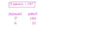 Matemática  Trigonometria  Conversão GrausRadianos [upl. by Maida]