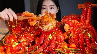 대왕 마라해물찜🔥라면사리 볶음밥까지 먹방MASSIVE SPICY SEAFOOD BOIL MALA 🌶 SEAFOOD FEAST MUKBANG Makanan Laut Hải sản [upl. by Audrit]