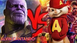 Alvin Cantando o Rap dos Vingadores VS Thanos Duelo de Titãs  NERD HIST [upl. by Leinadnhoj825]