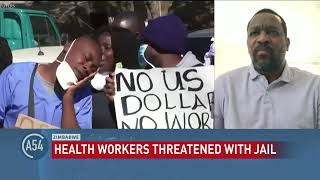 Protests by Zimbabwe Healthcare Workers Punishable by Fine Jail Time [upl. by Etteoj]