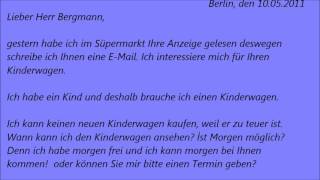 Deutsche Brief A1 A2 B1 Prüfung 47 [upl. by Hertberg]