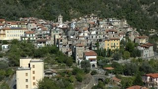 Italy  Region of Liguria  mountain village Airole in the Province of Imperia [upl. by Malvia]