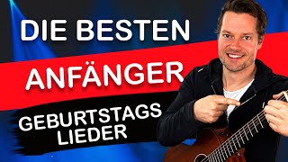 🎈Happy Birthday auf Gitarre lernen Geburtstagslieder leicht und auf deutsch [upl. by Borchert]