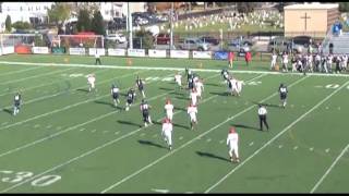 Wesley QB Shane McSweeny TD run in a Division III football game [upl. by Iztim]