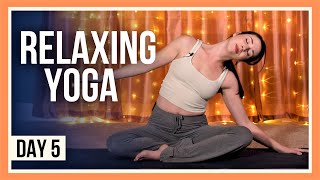 15 min Bedtime Yoga – Day 5 RELAXING YOGA STRETCHES BEFORE BED [upl. by Stinky]