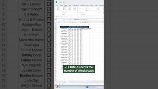 How to create an attendance tracker in Excel 🤯 excel exceltips [upl. by Strohl]