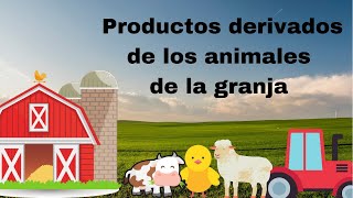 utilidad de los animales  productos derivados  video educativo para niños [upl. by Araed]