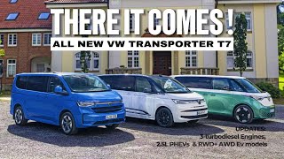 Introducing Next Gen VW Transporter T72024 Powered By 3turbodieselPhev amp EV Technology [upl. by Anuahc693]