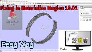 How to Fix a pice in materialise magics 1901 gemvisionmatrix magic [upl. by Aihsiyt300]