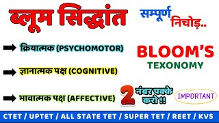 बारबार पेपर में आने वाला ब्लूम का वर्गीकरण  CTETSUPER TET REET DSSSB TET EXAM [upl. by Anilak]