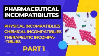 Pharmaceutical incompatibilities physical chemical and therapeutic pharmacy [upl. by Elysia327]