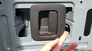 How to remove Sprinter rear door latch handle [upl. by Ecyak]