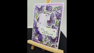 live FB 19 jan Floating frames carte flottante papllion stampinup [upl. by Ahsienar444]