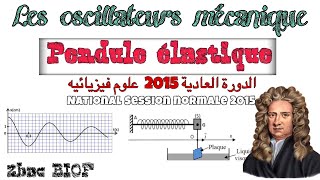 Les oscillateurs mécaniques Exercice 11 pendule élastique SN 2015 PC 2 BAC BIOF SM PC SVT [upl. by Melinde383]