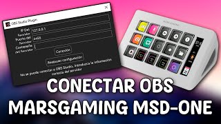 Configurar MarsGaming MSDONE a OBS STUDIO 2024 [upl. by Lohrman]