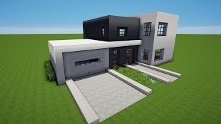 MINECRAFT MODERNES HAUS mit GARAGE bauen TUTORIAL HAUS 75 [upl. by Eitsyrc196]