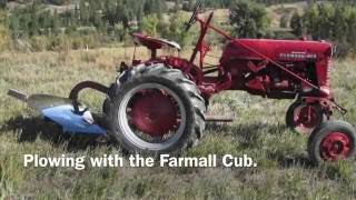 Installing amp Using Farmall Cub Plow [upl. by Anelrahs973]