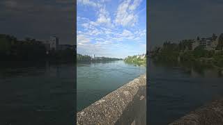 Germany amp Switzerland The Rheinfelden Bridge Border  Summer 2024 europe travel nature viral [upl. by Featherstone]