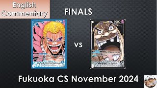 OP09 Doffy vs Blackbeard Fukuoka CS Finals  English Commentary  One Piece Card Game [upl. by Ativel888]