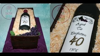 Wine Crate Cake [upl. by Einad267]