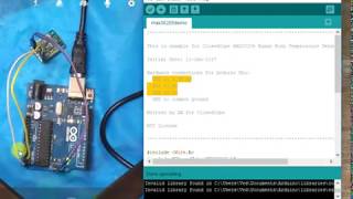 MAX30205 Temperature sensor  with Arduino 2018 VEDTUBE [upl. by Madian95]