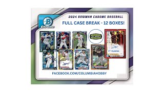 2024 Bowman Chrome Baseball Full Case Break 1 [upl. by Haraj71]