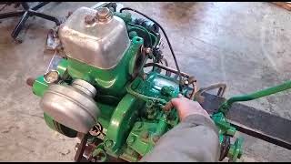 Volvo Penta MD1 1 cylinder 10pk first run after rebuild [upl. by Nitsreik816]