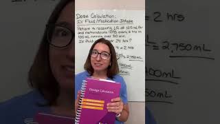 Dose Calculations IV Fluid Intake for Continuous Infusion amp Piggyback  SHORTS  Level Up RN ​ [upl. by Charleton]