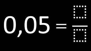 Converter 005 em fração  número decimal em fração decimais em frações [upl. by Corley]
