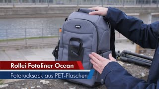 Rollei Fotoliner Ocean M  KameraRucksack für saubere Weltmeere im Test Deutsch [upl. by Rehpretsirhc7]