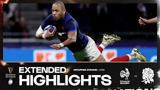 WHAT A GAME 🍿  EXTENDED HIGHLIGHTS  FRANCE V ENGLAND  2024 GUINNESS MENS SIX NATIONS RUGBY [upl. by Annehsat]