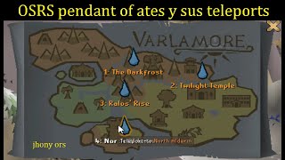 OSRS pendant of ates guia español [upl. by Leahplar412]