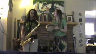 Brass Monkey PandeiroSax Cover [upl. by Amata941]