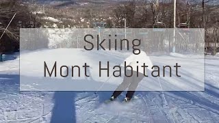 Skiing at Mont Habitant Quebec [upl. by Eedyah]