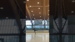 Old man double Salchow still got it at age 42 [upl. by Notwal]