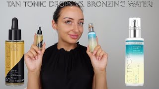 StTropez Tan Tonic Glow Drops vs Self Tan Purity Bronzing Water Face Mist [upl. by Onairam1]