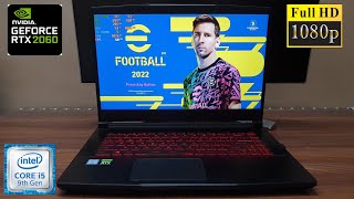 Efootball PES 2022 PC Gameplay i5 9300H amp RTX 2060 [upl. by Marr]