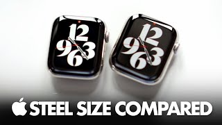 Apple Watch Series 9  Size Comparison on Wrist 41mm vs 45mm [upl. by Curzon]