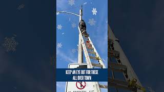 Pole Banners City of Riverside Holiday Messages [upl. by Eilac]