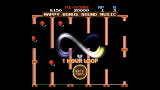 1H Loop  Mappy  Bonus Round Theme NES Soundtrack  Piano [upl. by Norvun176]