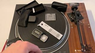 Turntable Cartridge Alignment Technics SL110 with Rega Tonearm And Dynavector Cartrdige [upl. by Noemis919]