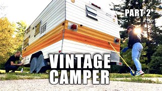 Renovating Vintage Camper RV Part 2 Roof Repair [upl. by Jona]