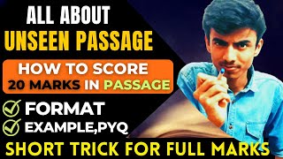 unseen passage in english class 1012 Short Tricks Unseen passage class 1012 2024 [upl. by Feer]